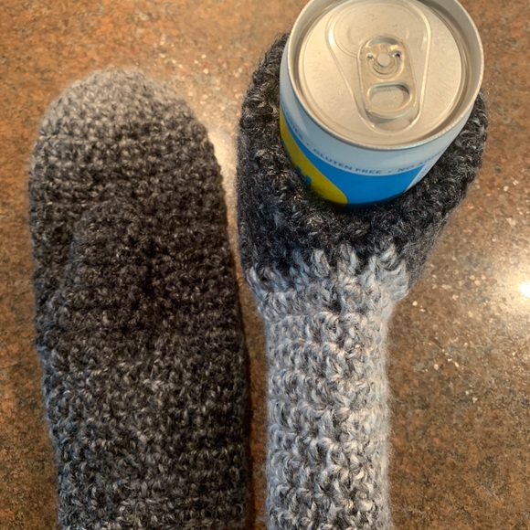 Handmade Campfire Mittens -  Crocheted with Premier Puzzle gradient yarn… - Picture 5 of 6